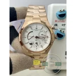 Replica Vacheron Constantin Overseas Dual Time 42mm 47450B01R-9404 White Dial - High-Grade Replica Watch