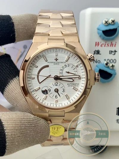Replica Vacheron Constantin Overseas Dual Time 42mm 47450B01R-9404 White Dial - High-Grade Replica Watch