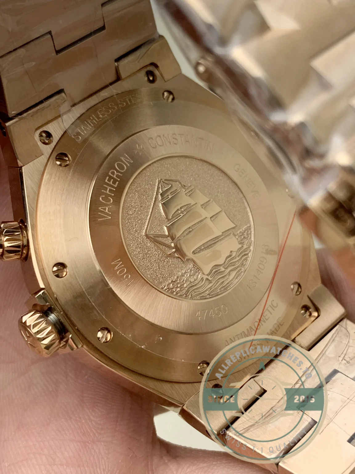 Replica Vacheron Constantin Overseas Dual Time 42mm 47450B01R-9404 White Dial - Swiss-Made Clone Watch