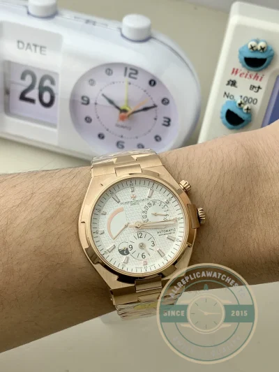 Replica Vacheron Constantin Overseas Dual Time 42mm 47450B01R-9404 White Dial - Top-Tier Swiss Replica Watch