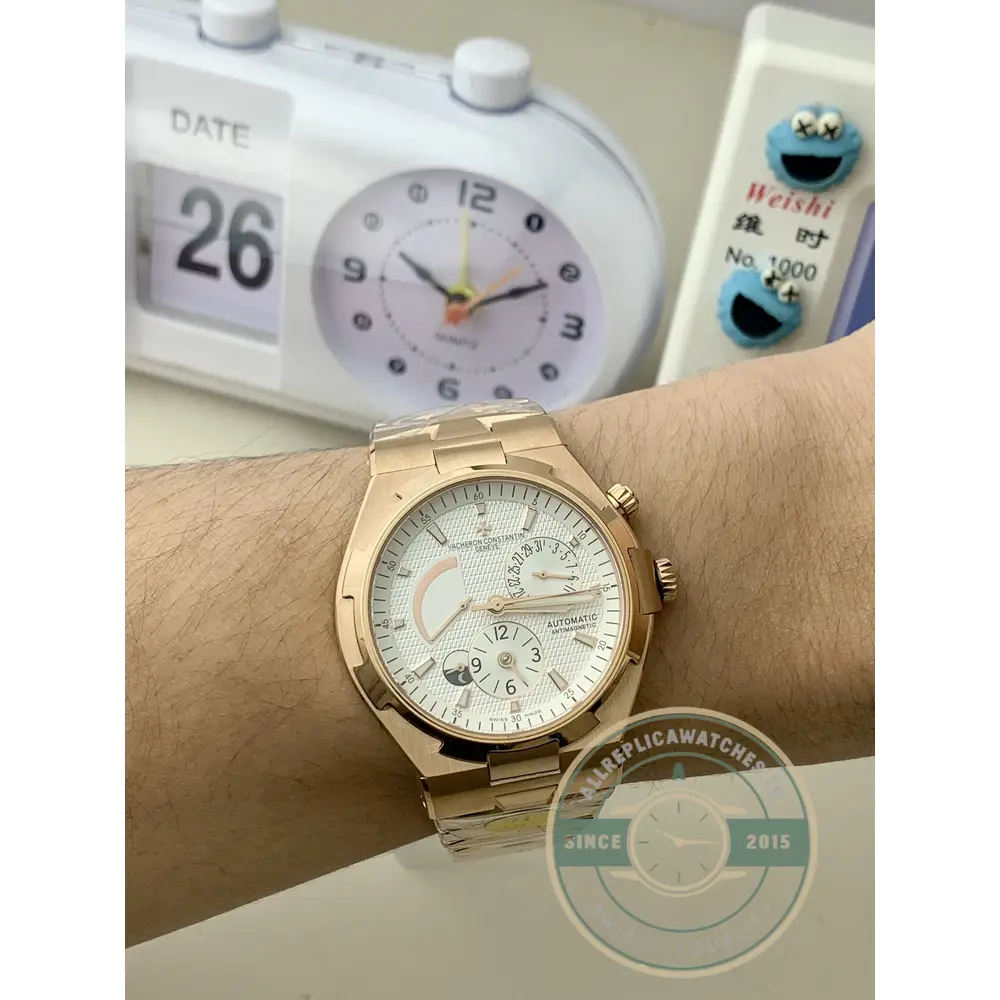 Replica Vacheron Constantin Overseas Dual Time 42mm 47450B01R-9404 White Dial - Top-Tier Swiss Replica Watch