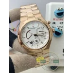 Replica Vacheron Constantin Overseas Dual Time 42mm 47450B01R-9404 White Dial - Factory Super Clone Watch
