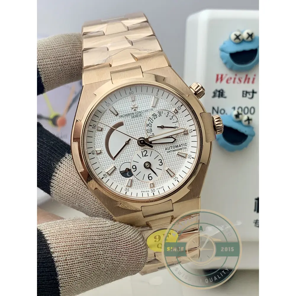 Replica Vacheron Constantin Overseas Dual Time 42mm 47450B01R-9404 White Dial - Factory Super Clone Watch
