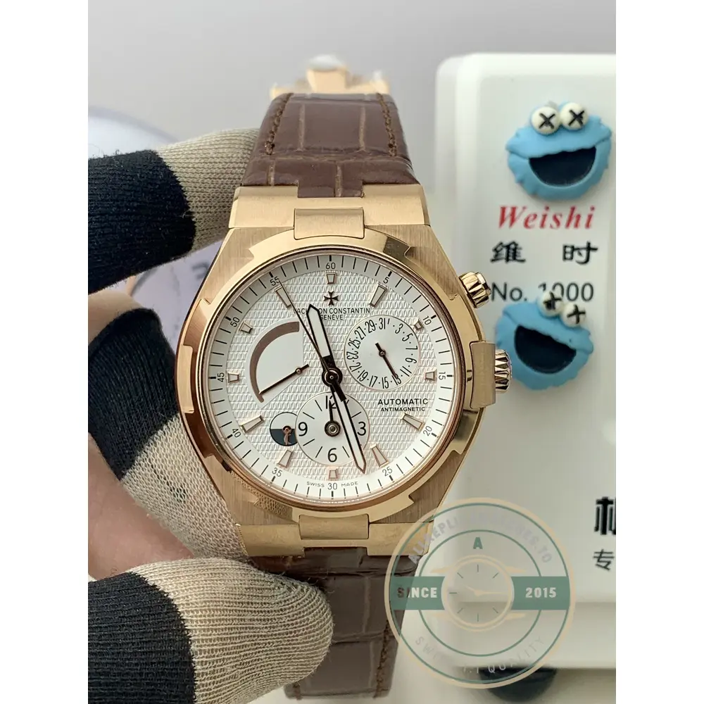 Replica Vacheron Constantin Overseas Dual Time 42mm 47450B01R-9404 White Dial - Top-Tier Swiss Replica Watch