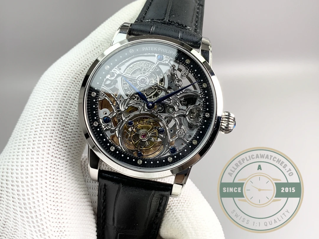 Super Clone Patek Philippe 5104P White Gold Skeleton Tourbillon - Affordable Luxury Replica Timepiece