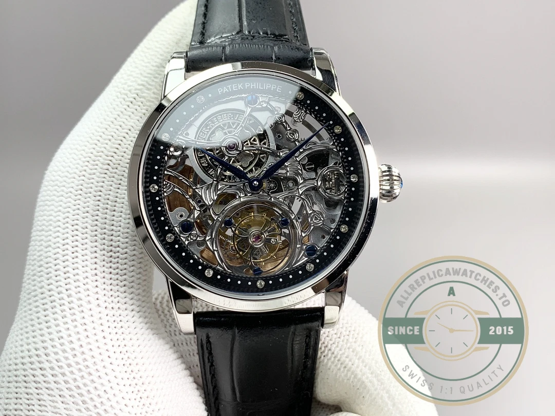 Super Clone Patek Philippe 5104P White Gold Skeleton Tourbillon - Top-Tier Swiss Replica Watch