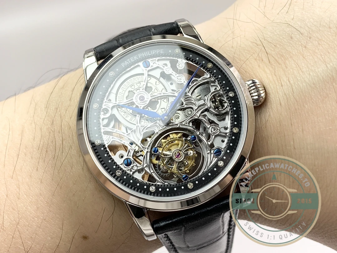Super Clone Patek Philippe 5104P White Gold Skeleton Tourbillon - Factory Super Clone Watch