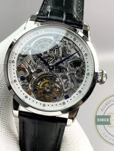 Super Clone Patek Philippe 5104P White Gold Skeleton Tourbillon - Factory Super Clone Watch