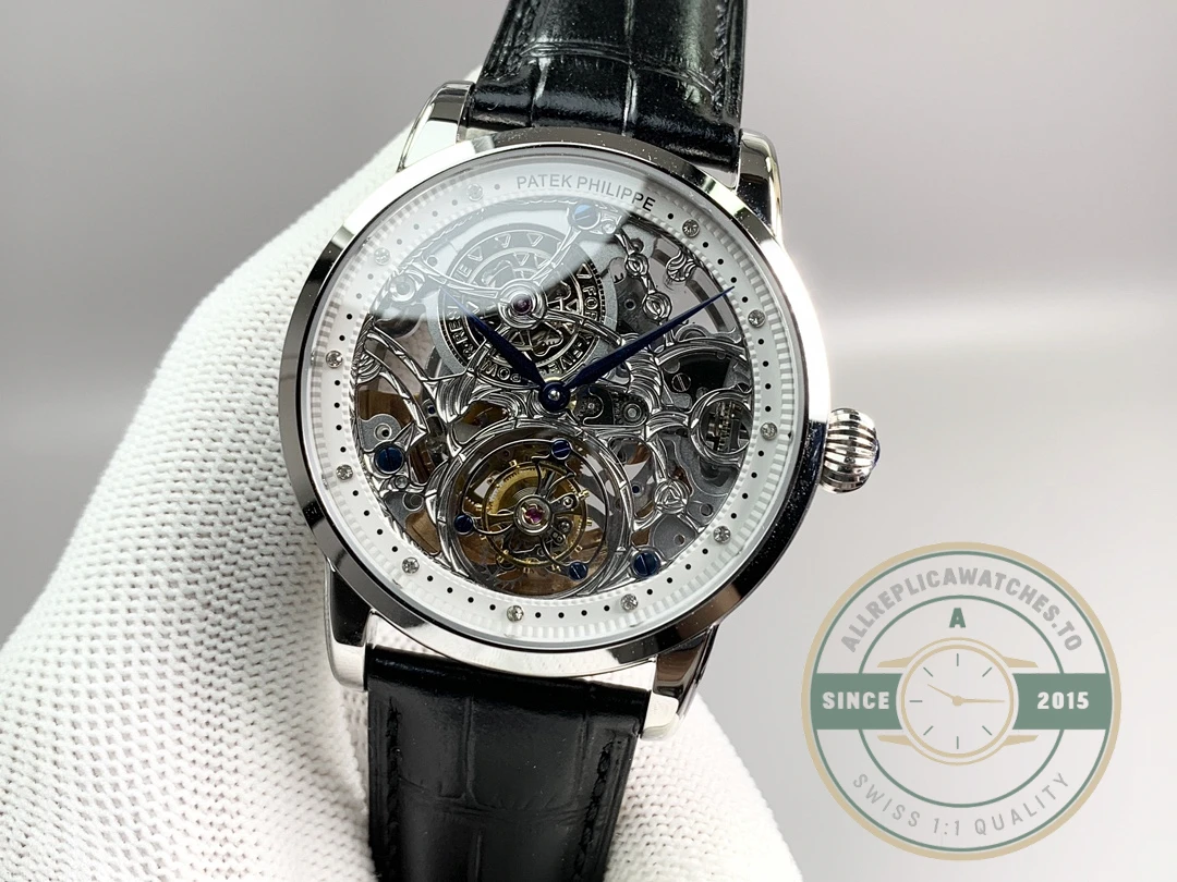 Super Clone Patek Philippe 5104P White Gold Skeleton Tourbillon - Factory Super Clone Watch