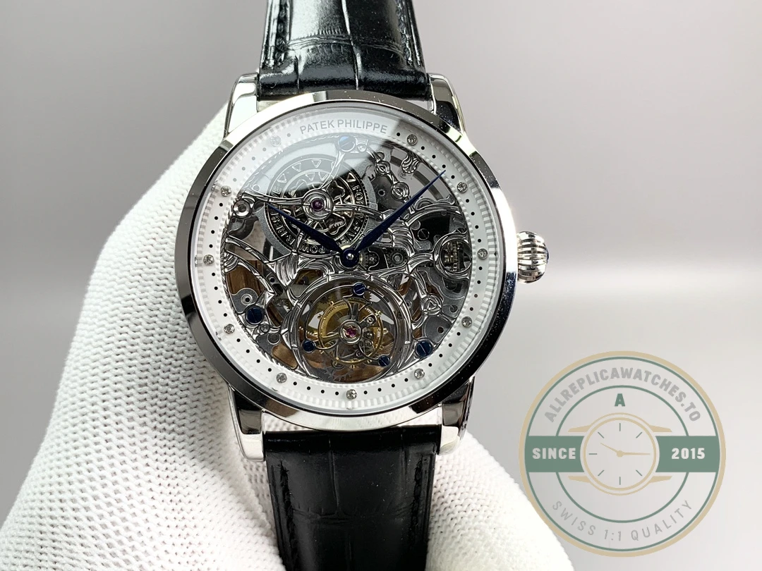 Super Clone Patek Philippe 5104P White Gold Skeleton Tourbillon - Factory Super Clone Watch