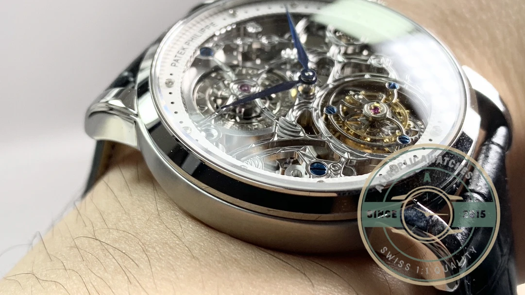 Super Clone Patek Philippe 5104P White Gold Skeleton Tourbillon - Factory Super Clone Watch