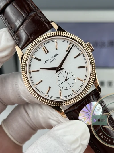 Superclone Calatrava Patek 6119R-001 Rose Gold 39mm Dial - Affordable Luxury Replica Timepiece