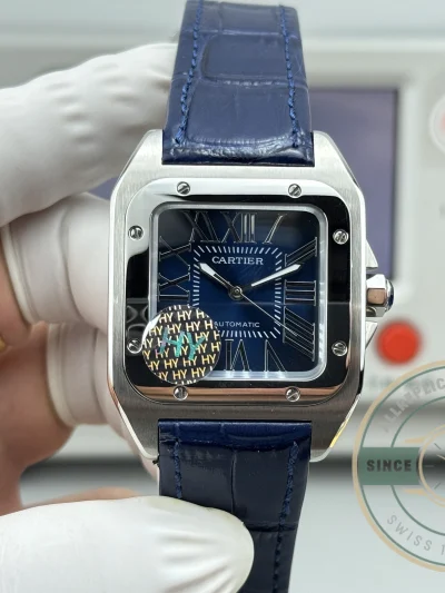 Superclone Cartier Santos De Cartier WSSA0030 Blue Dial - Swiss-Made Clone Watch