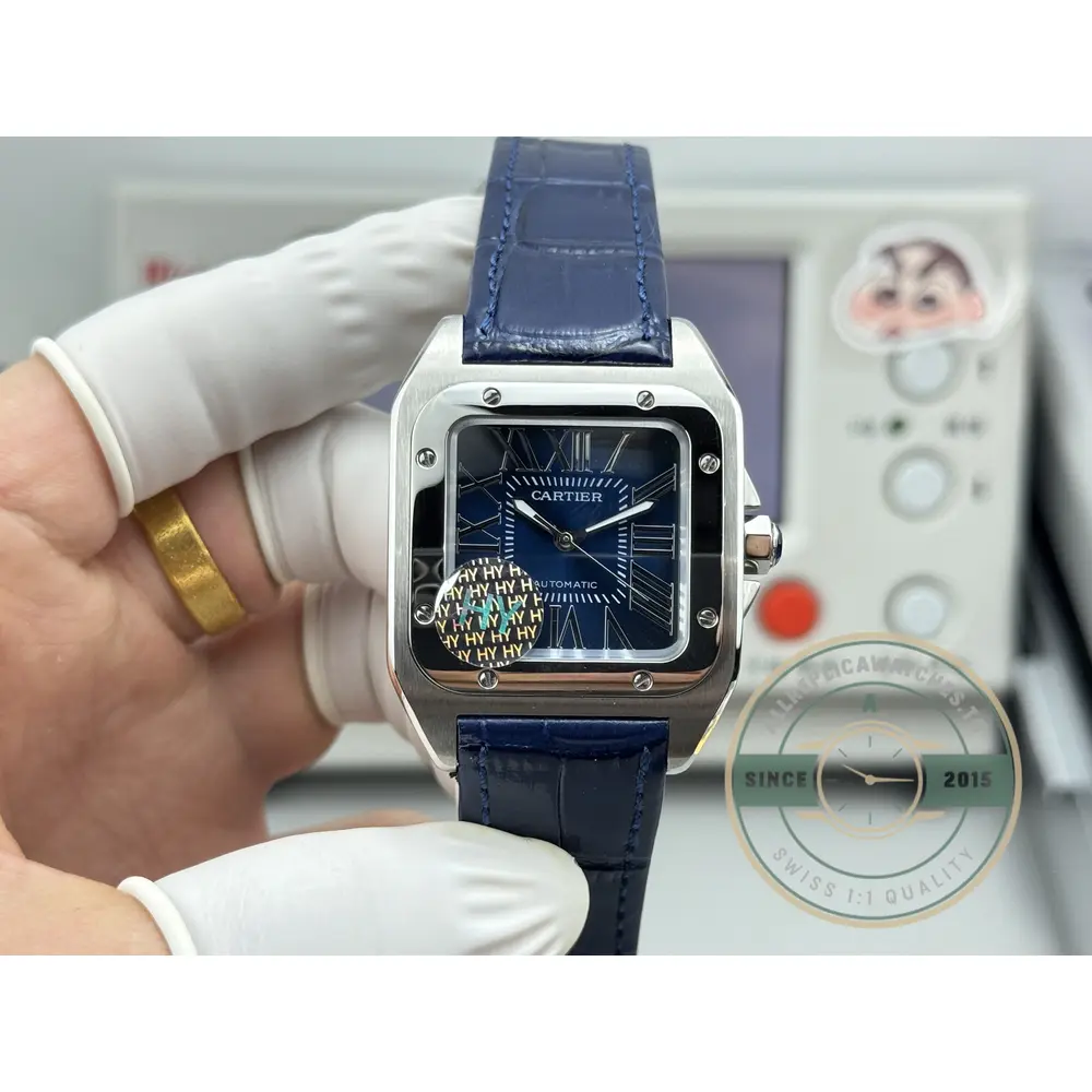 Superclone Cartier Santos De Cartier WSSA0030 Blue Dial - Swiss-Made Clone Watch