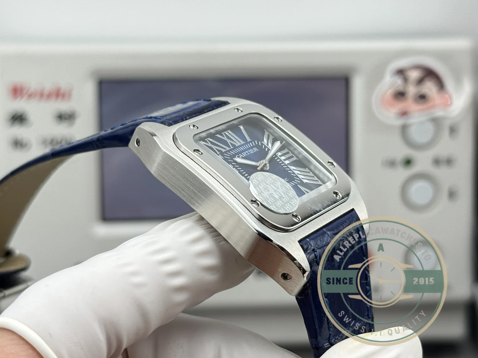 Superclone Cartier Santos De Cartier WSSA0030 Blue Dial - Budget Luxury Replica Watch