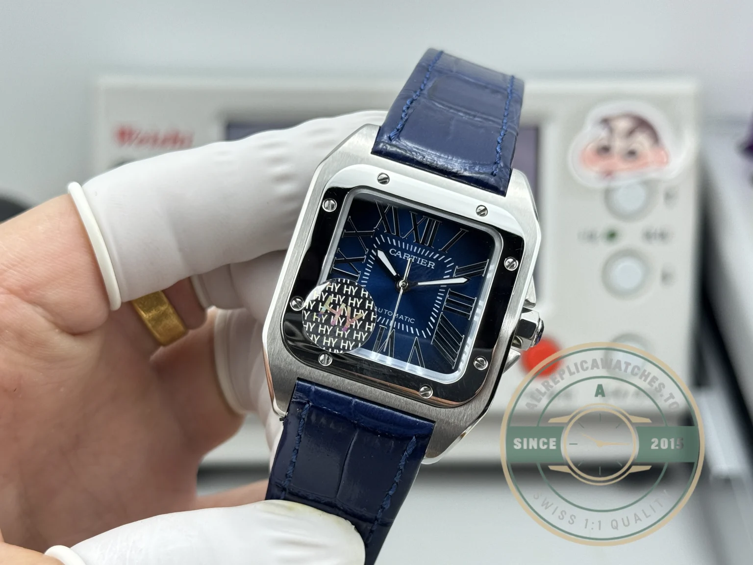 Superclone Cartier Santos De Cartier WSSA0030 Blue Dial - Top-Tier Swiss Replica Watch