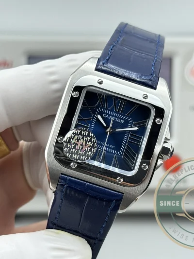 Superclone Cartier Santos De Cartier WSSA0030 Blue Dial - Top-Tier Swiss Replica Watch