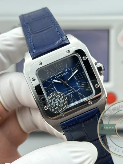 Superclone Cartier Santos De Cartier WSSA0030 Blue Dial - 1:1 Swiss Replica Watch