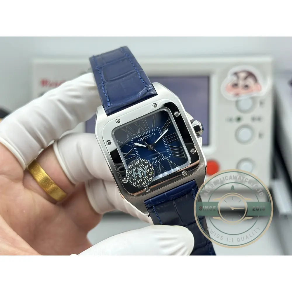 Superclone Cartier Santos De Cartier WSSA0030 Blue Dial - 1:1 Swiss Replica Watch