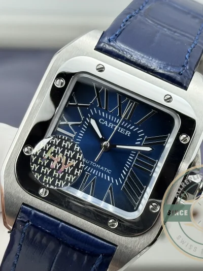 Superclone Cartier Santos De Cartier WSSA0030 Blue Dial - Swiss Movement Replica Watch