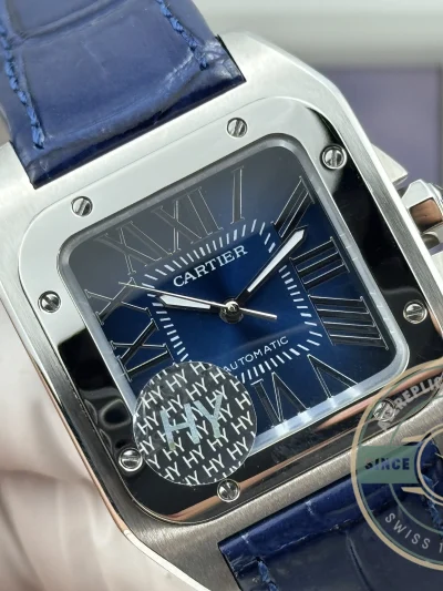 Superclone Cartier Santos De Cartier WSSA0030 Blue Dial - Luxury Replica Watch