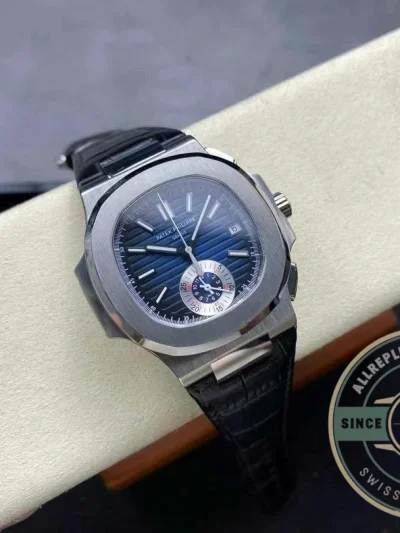 Superclone Nautilus 5980-5R White 40.5mm Blue Dial - Premium Super Clone Watch