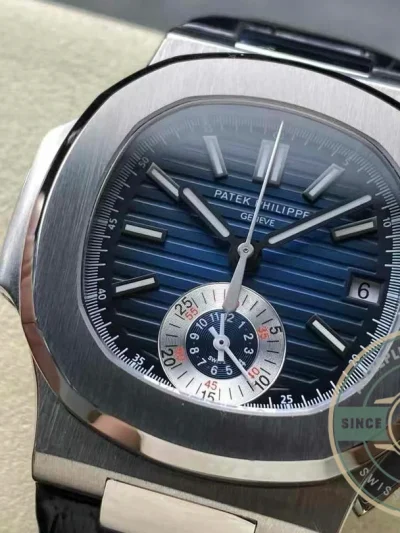 Superclone Nautilus 5980-5R White 40.5mm Blue Dial - Budget Luxury Replica Watch