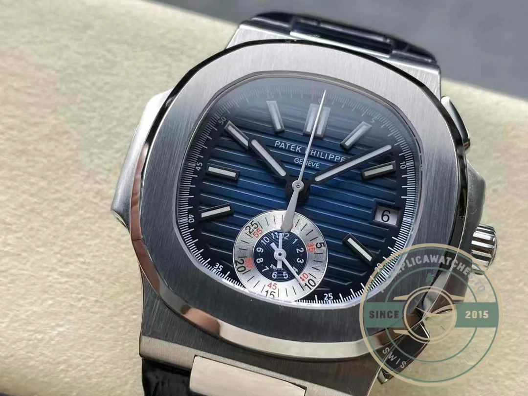 Superclone Nautilus 5980-5R White 40.5mm Blue Dial - Budget Luxury Replica Watch