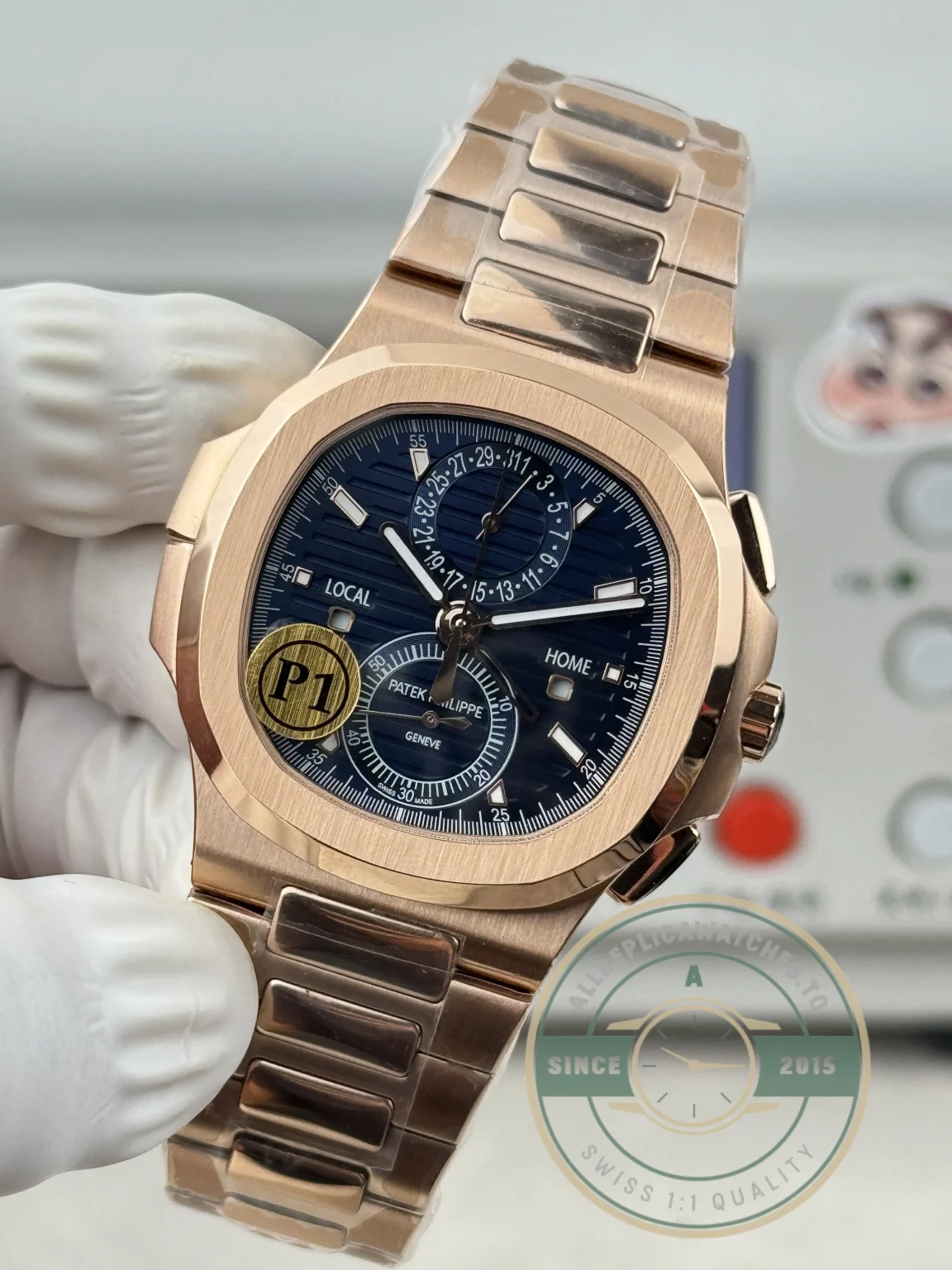 Superclone Nautilus 5990R-001 Travel Time 40.5mm Blue Dial - Luxury Replica Watch