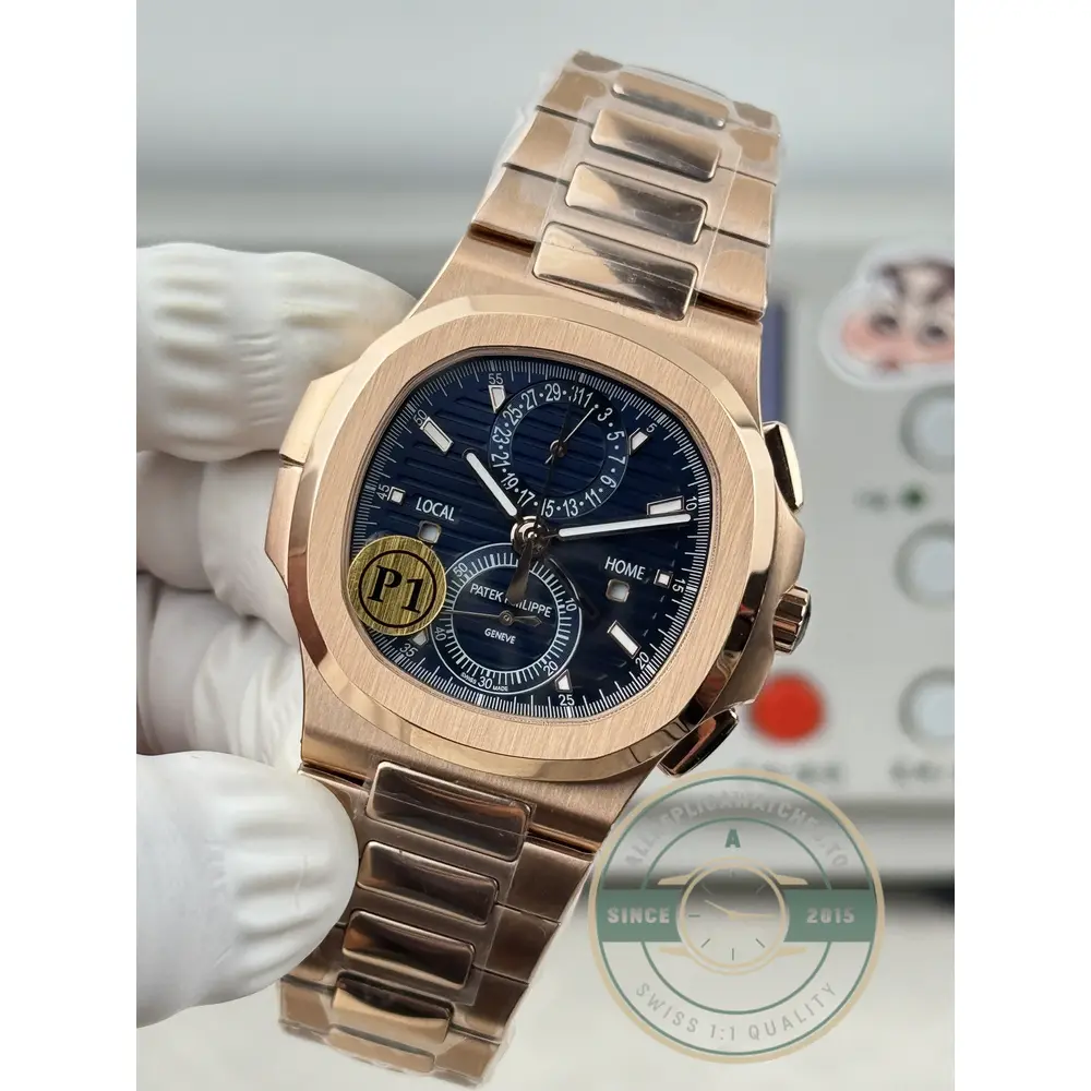 Superclone Nautilus 5990R-001 Travel Time 40.5mm Blue Dial - Luxury Replica Watch