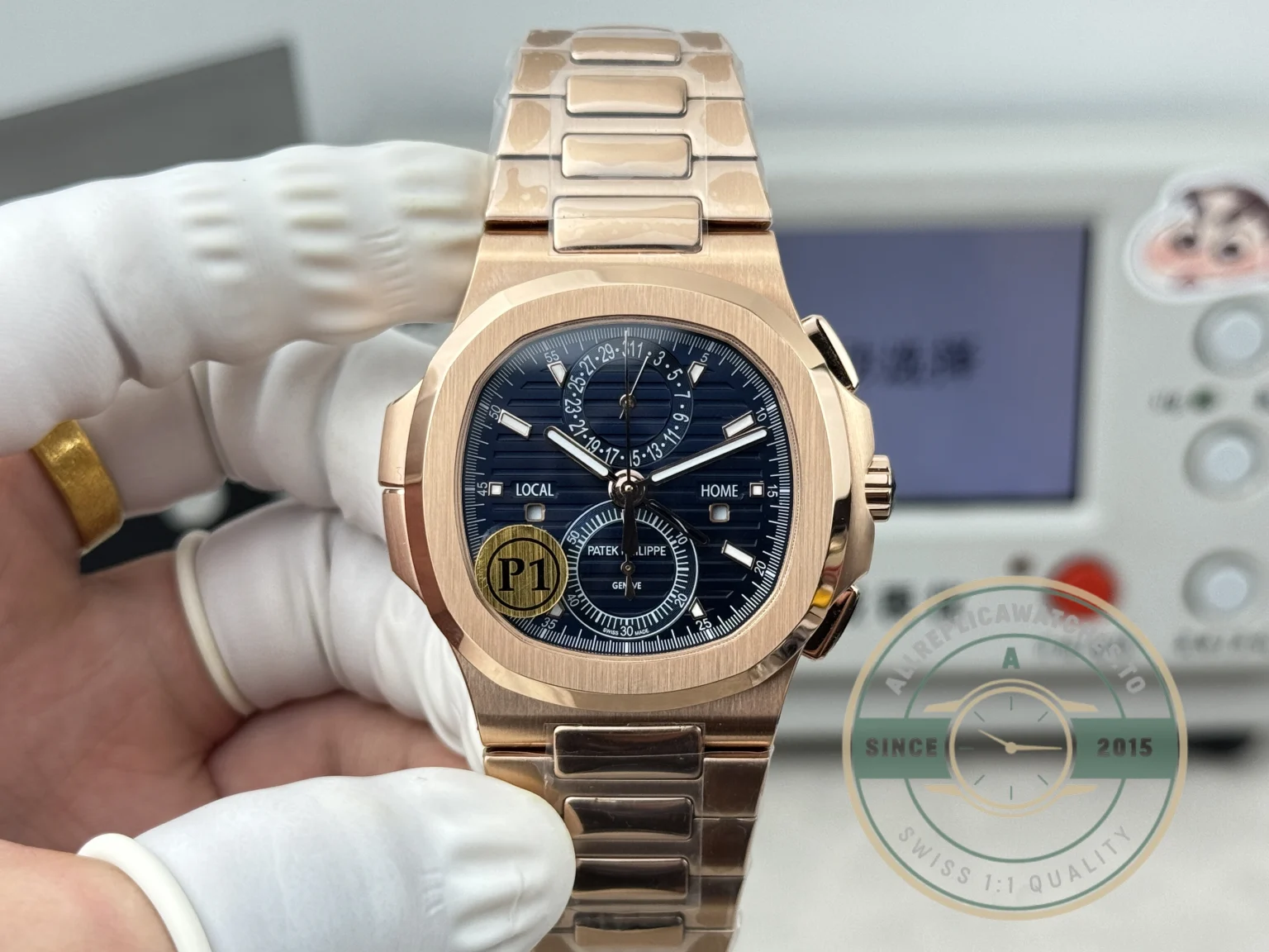 Superclone Nautilus 5990R-001 Travel Time 40.5mm Blue Dial - Factory Super Clone Watch