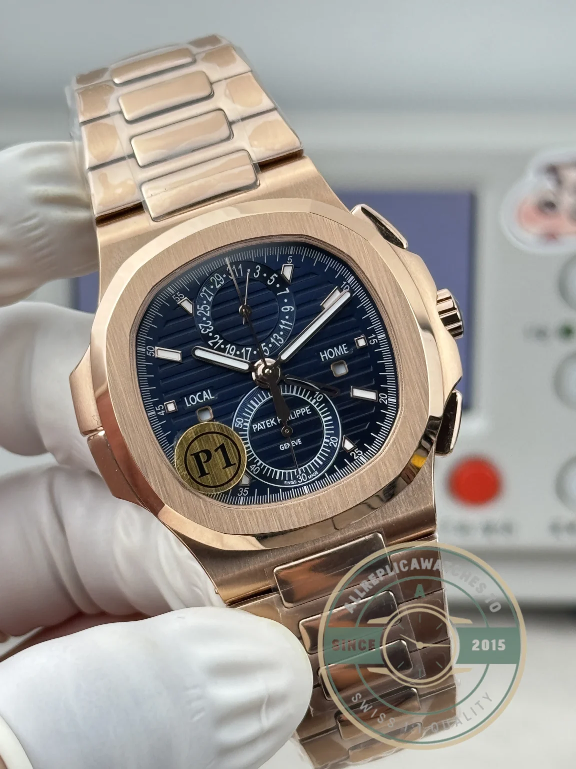Superclone Nautilus 5990R-001 Travel Time 40.5mm Blue Dial - Top-Tier Swiss Replica Watch