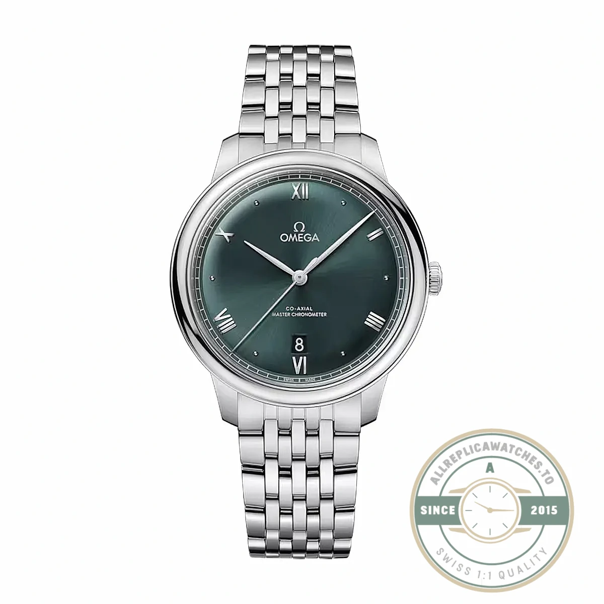 Superclone Omega De Ville Prestige 40 mm, Green Dial 434.10.40.20.10.001 - 1:1 Swiss Replica Watch