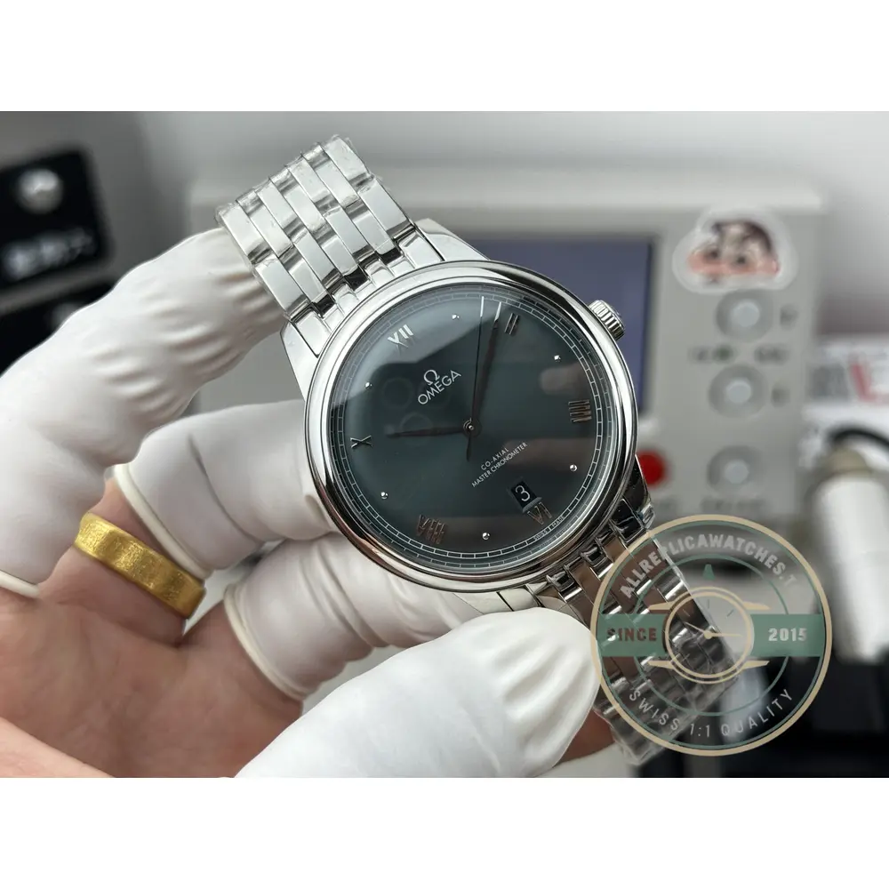 Superclone Omega De Ville Prestige 40 mm, Green Dial 434.10.40.20.10.001 - Luxury Replica Watch