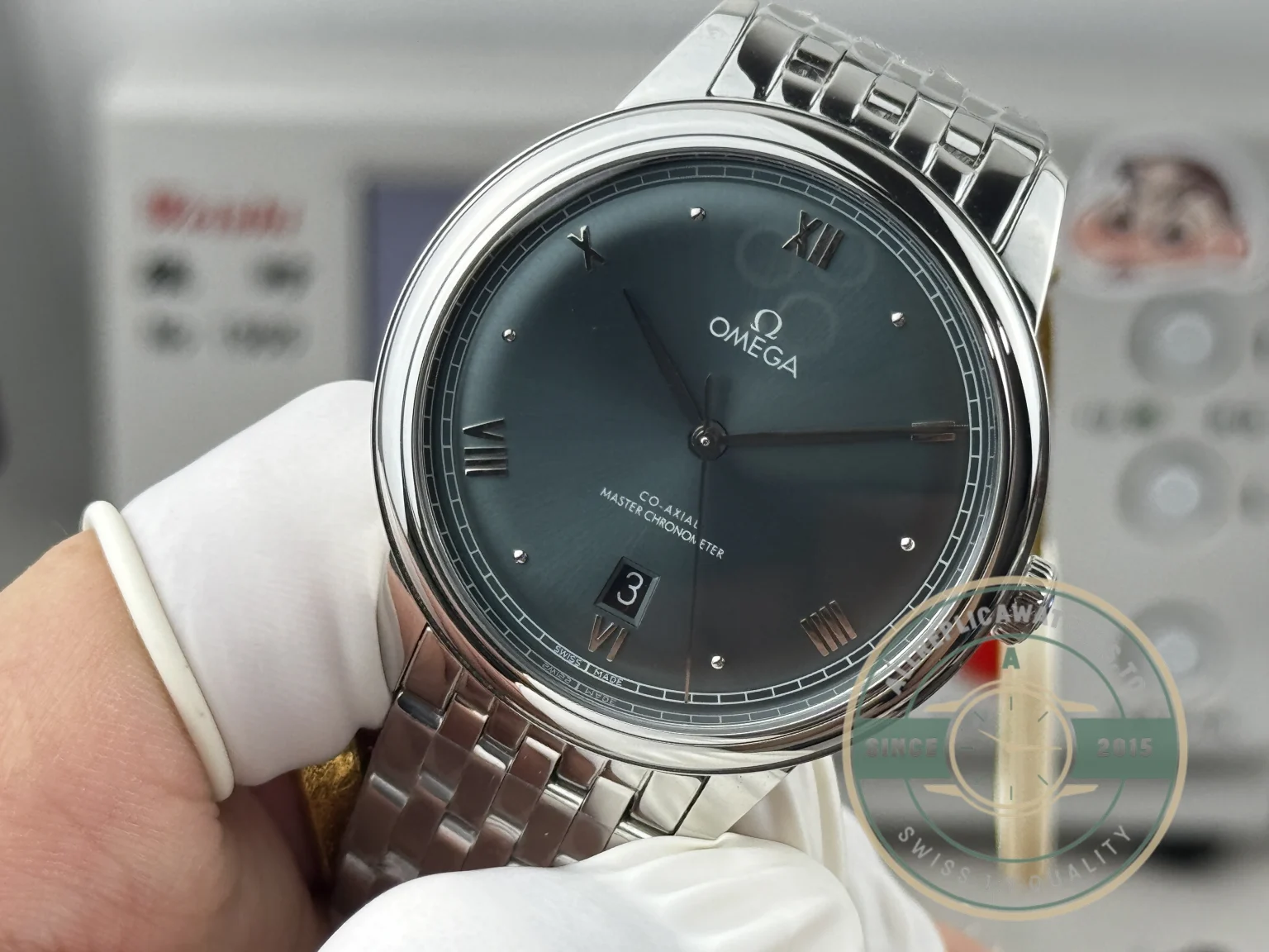 Superclone Omega De Ville Prestige 40 mm, Green Dial 434.10.40.20.10.001 - Affordable Luxury Replica Timepiece
