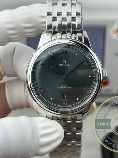 Superclone Omega De Ville Prestige 40 mm, Green Dial 434.10.40.20.10.001 - Affordable Super Clone Watch