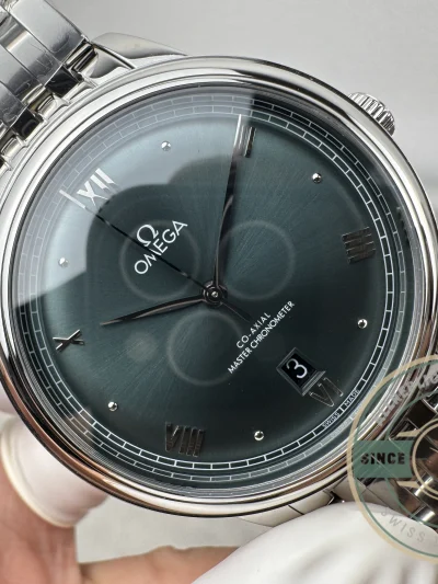 Superclone Omega De Ville Prestige 40 mm, Green Dial 434.10.40.20.10.001 - Luxury Replica Watch