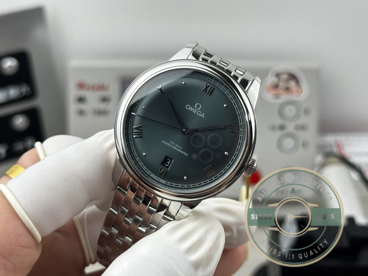 Superclone Omega De Ville Prestige 40 mm, Green Dial 434.10.40.20.10.001 - Factory Super Clone Watch