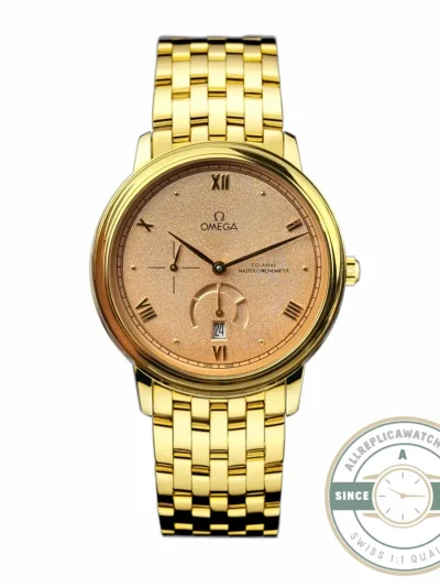 Superclone Omega De Ville Prestige 40mm, Yellow Gold, 434.20.41.21.09.001 - Swiss Movement Replica Watch