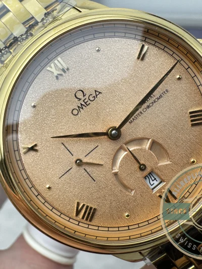 Superclone Omega De Ville Prestige 40mm, Yellow Gold, 434.20.41.21.09.001 - Budget Luxury Replica Watch