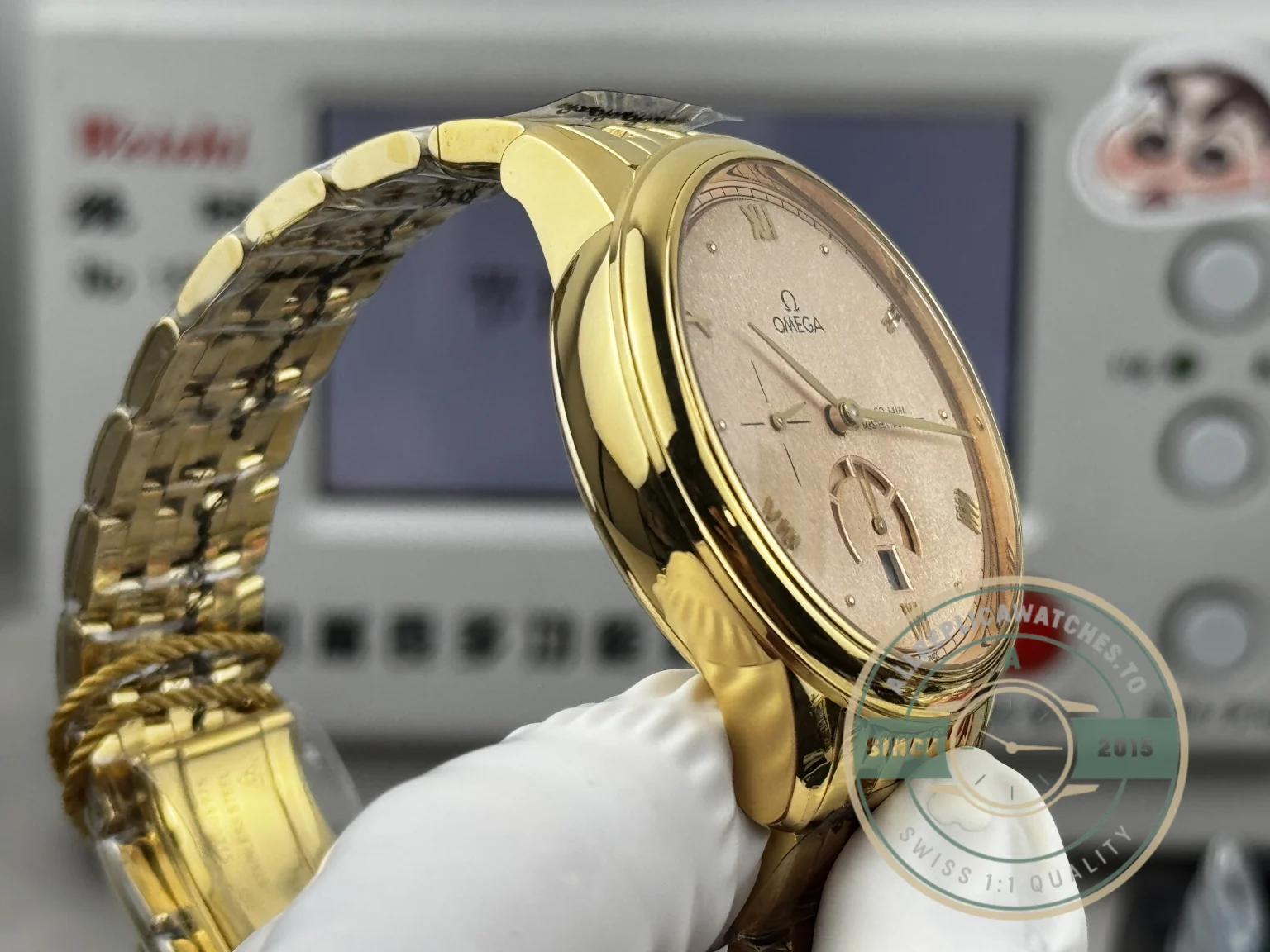 Superclone Omega De Ville Prestige 40mm, Yellow Gold, 434.20.41.21.09.001 - Affordable Super Clone Watch