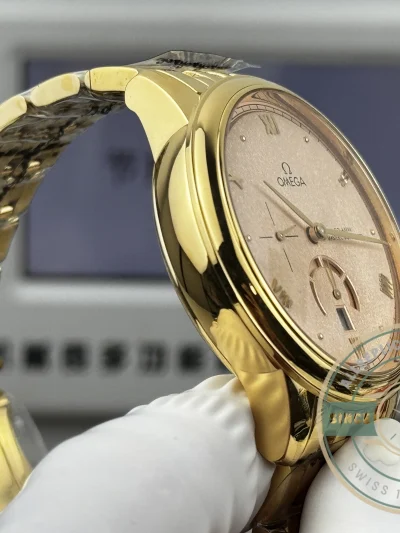 Superclone Omega De Ville Prestige 40mm, Yellow Gold, 434.20.41.21.09.001 - Affordable Super Clone Watch