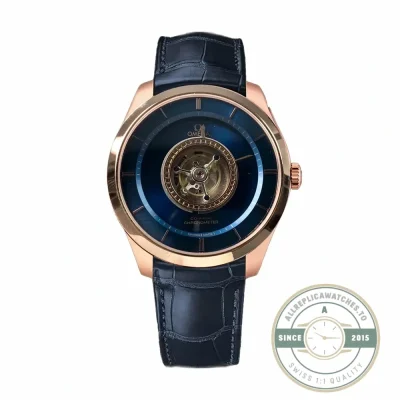 Superclone Omega De Ville Tourbillon 44mm Gold, 528.53.44.21.03.001 - High-Grade Replica Watch