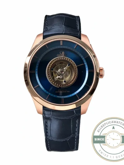 Superclone Omega De Ville Tourbillon 44mm Gold, 528.53.44.21.03.001 - High-Grade Replica Watch