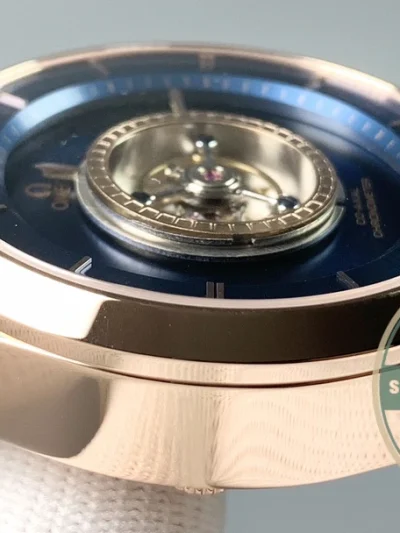 Superclone Omega De Ville Tourbillon 44mm Gold, 528.53.44.21.03.001 - Luxury Replica Watch