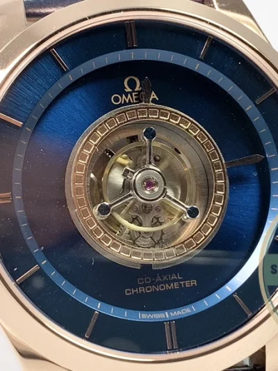 Superclone Omega De Ville Tourbillon 44mm Gold, 528.53.44.21.03.001 - High-Grade Replica Watch