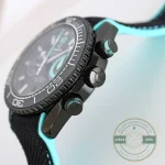 Replica Omega Planet Ocean helium escape valve at 10 o'clock, live for saturation diving