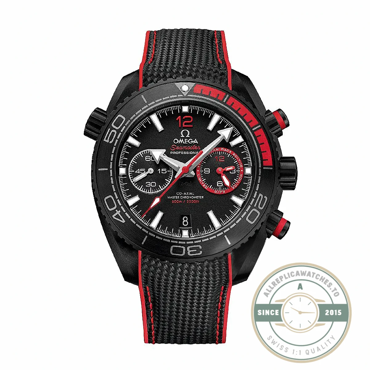 Superclone Omega Seamaster 600m 45.5mm Limited Red, 215.92.46.51.01.002 - High-Grade Replica Watch