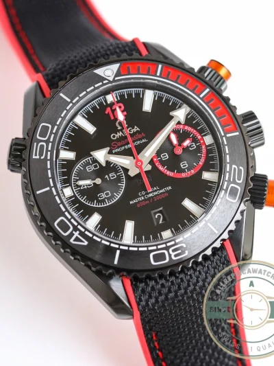 Superclone Omega Seamaster 600m 45.5mm Limited Red, 215.92.46.51.01.002 - Top-Tier Swiss Replica Watch