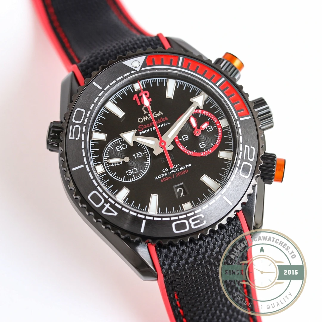 Superclone Omega Seamaster 600m 45.5mm Limited Red, 215.92.46.51.01.002 - Top-Tier Swiss Replica Watch